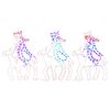 vidaXL Figurine de No&euml;l de trois mages avec 504 LED 70x50 cm