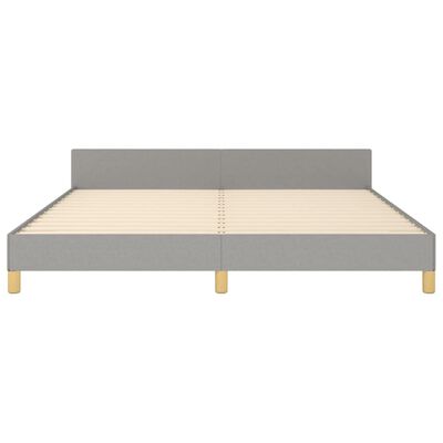 vidaXL Cadre de lit sans matelas gris clair 180x200 cm tissu