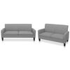 vidaXL Ensemble de canap&eacute;s 2 pcs tissu gris clair