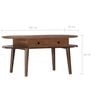 vidaXL Table basse 100x50x46 cm Bois d'acacia solide