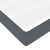 vidaXL Cadre de lit avec matelas Gris fonc&eacute; 100 x 200 cm tissu