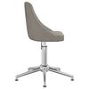 vidaXL Chaise pivotante de bureau Gris fonc&eacute; Tissu