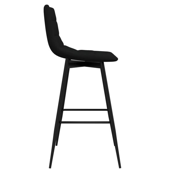 vidaXL Tabouret de bar Noir Velours