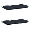 vidaXL Coussins de Banc VIANEN 2 pc 100 % polyester Bleu fonc&eacute;