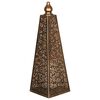 Luxform Lighting Lampe &agrave; LED sur piles Pyramid 45 cm Cuivre