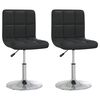 vidaXL Chaises &agrave; manger lot de 2 noir similicuir
