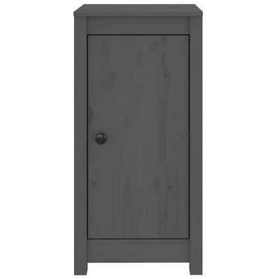 vidaXL Buffet Gris 39x35x80 cm Bois massif de pin