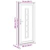 vidaXL Porte Frontale Blanc PVC