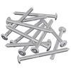 vidaXL Vis pour meubles 1200 pc Argent&eacute; Acier