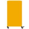vidaXL Buffet jaune moutarde 100,5x39x72 cm acier