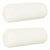 vidaXL Housse de coussin 2 pc HEERLEN Blanc &Oslash; 15 x 40 cm Tissu