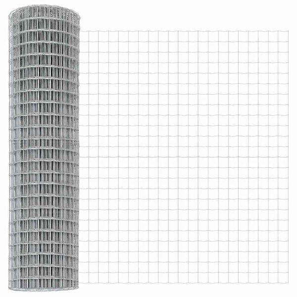 vidaXL Clôture Euro Argent 1.2 x 10 m