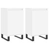vidaXL Buffets 2 pcs blanc 40x35x70 cm bois d&rsquo;ing&eacute;nierie