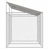 vidaXL Cage pour chien Argent 400 x 200 x 256 cm Acier galvanisé