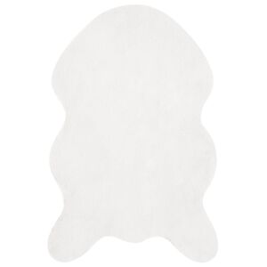 vidaXL Tapis en Fourrure Synth&eacute;tique de Lapin Olite Blanc 60 x 90 cm