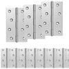 vidaXL Charni&egrave;re 12 pc 89 x 54 x 5 mm Argent&eacute; Acier