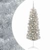 vidaXL Sapin de No&euml;l artificiel &eacute;troit avec boules 150 cm 150 LED