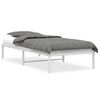 vidaXL Cadre de lit m&eacute;tal sans matelas blanc 90x190 cm