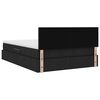 vidaXL Lit avec rangement et matelas avec matelas Noir 140 x 190 cm