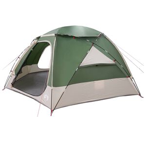 vidaXL Tente en d&ocirc;me avec housse imperm&eacute;able amovible Vert 8 personnes
