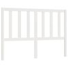 vidaXL T&ecirc;te de lit Blanc 146x4x100 cm Bois massif de pin