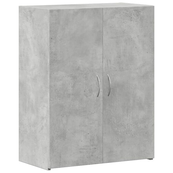 vidaXL Armoire de classement gris b&eacute;ton bois d'ing&eacute;nierie