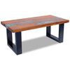 vidaXL Table basse Teck Résine 100x50 cm