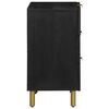 vidaXL Table de chevet noir 50x33x62 cm bois d'ing&eacute;nierie