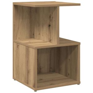 vidaXL Table de chevet ch&ecirc;ne artisanal 35x35x55 cm bois d'ing&eacute;nierie