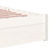 vidaXL Cadre de lit sans matelas blanc bois massif 90x190 cm