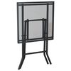 vidaXL Table de jardin pliable anthracite 50x50x72 cm maille d'acier