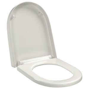vidaXL Abattant WC &agrave; fermeture en douceur Lib&eacute;ration rapide Carr&eacute;