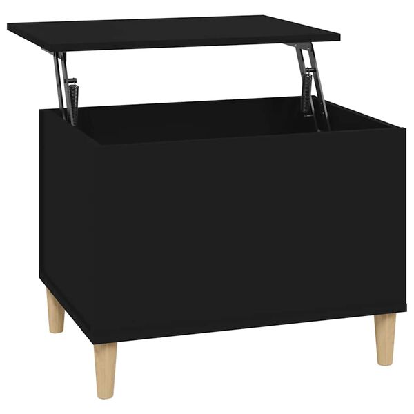 vidaXL Table basse Noir 60x44,5x45 cm Bois d'ing&eacute;nierie