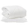 vidaXL Couette avec oreiller 2 pi&egrave;ces Blanc Microfibre