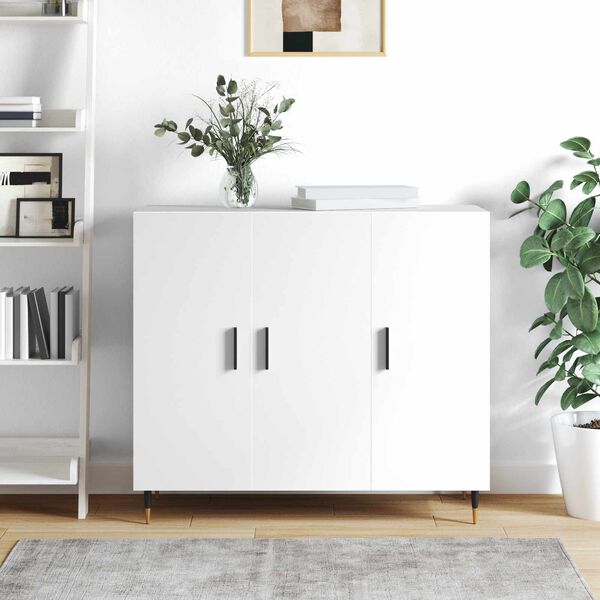 vidaXL Poign&eacute;e 973 pcs Noir 106 x 7,4 x 15,5 mm Aluminium