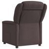 vidaXL Fauteuil inclinable Marron fonc&eacute; Tissu