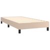 vidaXL Sommier &agrave; lattes de lit avec matelas Cappuccino 90x190 cm