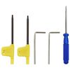 vidaXL Jeu d&rsquo;outils de tournage indexables 12 pcs 8x8 mm 70 mm