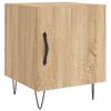 vidaXL Table de chevet ch&ecirc;ne sonoma 40x40x50 cm bois d&rsquo;ing&eacute;nierie