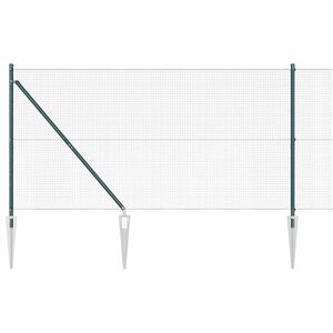 vidaXL Cl&ocirc;ture en fil soud&eacute; avec pointes 10 x 1,4 m (L x H)