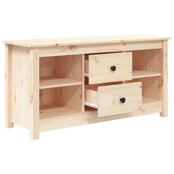 vidaXL Meuble TV 103x36,5x52 cm Bois de pin massif