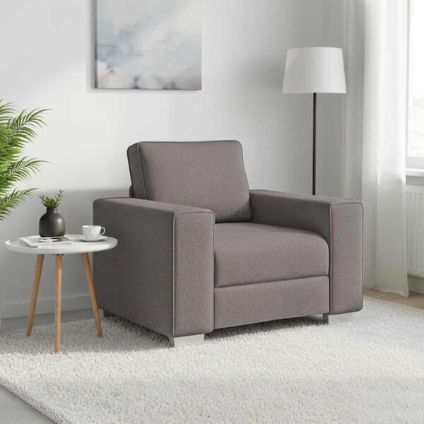 vidaXL Canapé Taupe 100 x 77 x 82 cm tissu