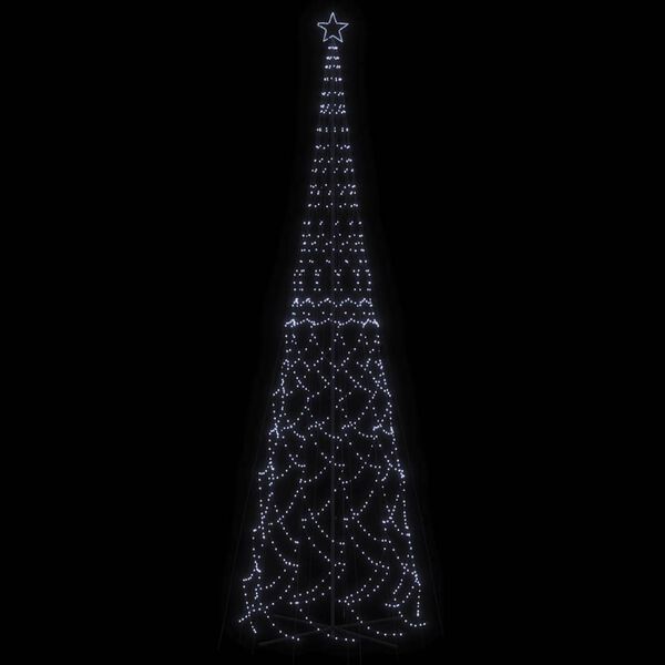 vidaXL Arbre de Noël cône 3000 LED Blanc froid 230x800 cm