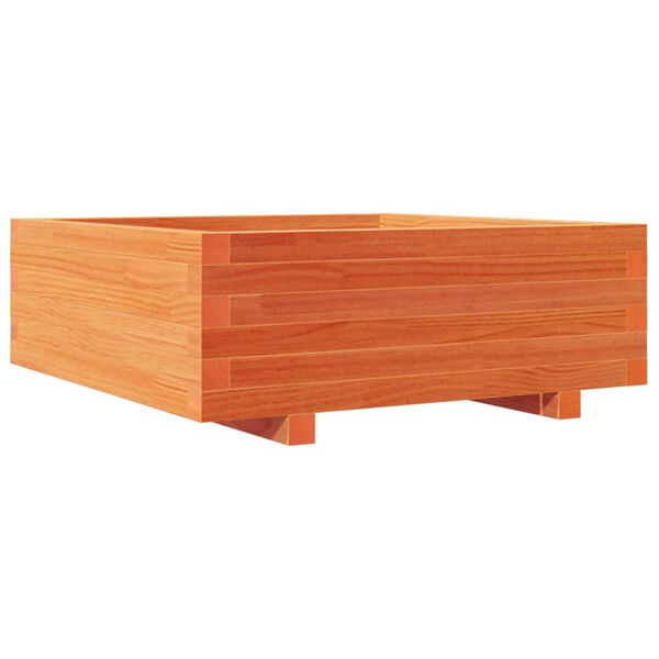 vidaXL Jardini&egrave;re cire marron 70x70x26,5 cm bois de pin massif