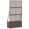 vidaXL Cache-pot de jardin Marron 70 x 30 x 135 cm M&eacute;tal