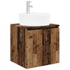 vidaXL Vanit&eacute; de lavabo mural Bois ancien 49,5 x 44,5 x 65 cm