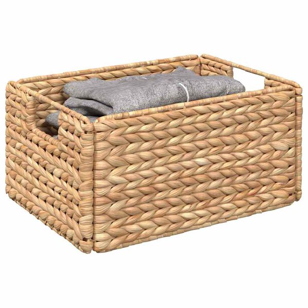 vidaXL Paniers de rangement 2 pcs Naturel 35 x 25 x 17 cm