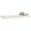 vidaXL Cadre de lit sans matelas blanc 100x200 cm bois de pin massif