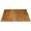 vidaXL Dessus de table 90x80x2,5 cm bord vivant bois massif manguier