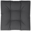 vidaXL Coussin de palette noir 80x80x12 cm tissu